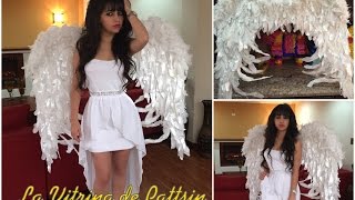 Como hacer unas alas de ángel how to make Angel wings halloween costume [upl. by Adlesirc]