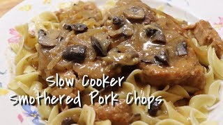 Slow Cooker Smothered Pork Chops  Smothered Pork Chop Recipe  MOLCS Easy Recipes [upl. by Travax]