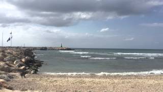 Mediterranean Sea in Tel Aviv Israel goisrael [upl. by Alair898]