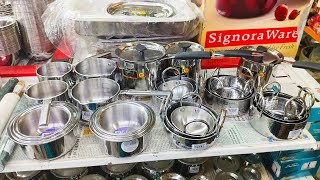 Bergner Stainless Steel Cookware Collections Storage Containers Kitchen Stainless Steel Utensils [upl. by Ilyssa]