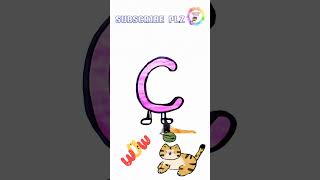 How to write dancing C DONT MISS LAST PART fun drawings trending viral alphabets asmr [upl. by Von256]