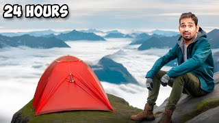 24 Hours On MountainWith Peace  Solo Camping [upl. by Ygiaf]