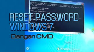 Cara reset password windows 7 dengan cmd buat yang lupa password login laptopnya 2020 [upl. by Niryt86]