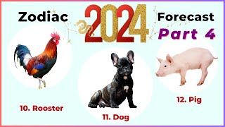 2024 chinese zodiac forecast  Part 4  Rooster Dog Pig [upl. by Adla996]