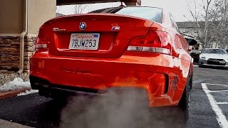 BMW 1m Coupe Sound  LOUD 1er RD Sport Custom Exhaust Tuning [upl. by Remot]