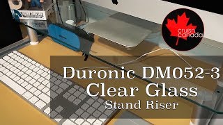 Modern Desk Setup  Duronic DM0523 Clear Glass ComputerMonitor Stand Riser [upl. by Atsok7]