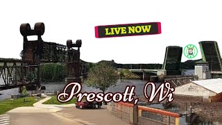 Live Prescott WI Rail amp River East Cam  BNSF St Croix Subdivision  PTZ East Cam  MP 407606 [upl. by Esekram143]