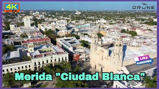 Merida 2024  Vistas de Drone  Yucatán Mexico [upl. by Adigirb]