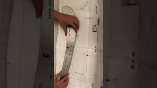 Adjusting a pattern with a hip curve [upl. by Jdavie129]