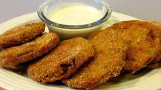 Homemade Fried Green Tomatoes  Crispy Not Soggy [upl. by Mayrim]