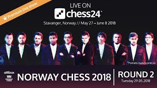 Round 2  2018 Altibox Norway Chess [upl. by Fotinas]