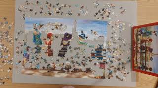 Castorland Girls Day Out 1000 piece puzzle  time laps [upl. by Eeneg]