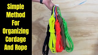 How To Coil Rope  Works great for extension cords too [upl. by Ainoek301]