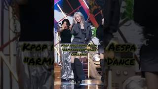 kpop idols doing Aespa quotArmageddonquot dance challenge ⭐aespa [upl. by Eseerehs]