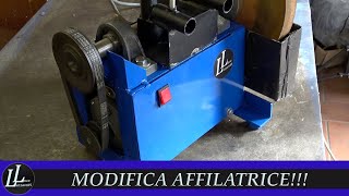 92 COME FAREPulley transmissionModifica affilatrice con trasmissione a cinghia [upl. by Yor]