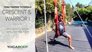 Yoga Trapeze Tutorial Crescent amp Warrior I with Dice IidaKlein [upl. by Rowan782]