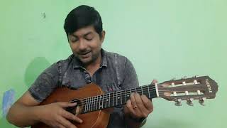 How to play the E Minor Chord on GuitaleleGuilele  How to play Guitalele for Beginners [upl. by Elok]