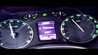 Skoda Octavia 20 TDI DSG  Acceleration  Kickdown [upl. by Waterer]