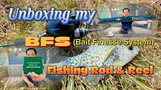 Episode 37 Unboxing my BFSBait Finesse System Rod and Reelbfsfishingshimanocuradokuyingteton [upl. by Nalid]