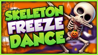 Skeleton Freeze Dance 💀 Halloween Brain Break 💀 Danny Go Noodle 💀 Just Dance [upl. by Adalheid]