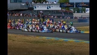 FIA Karting  Le Mans Sunday Exclusive scenes [upl. by Hsirahc]