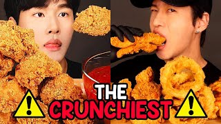 mukbangers eat the CRUNCHIEST foods [upl. by Kimura]