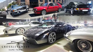 SUPERCARS amp CLASSIC CARS DEALER TOUR CROSSLEY amp WEBB CAPE TOWN [upl. by Enylcaj]