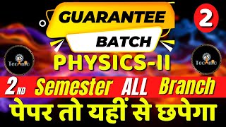 2 APPLIED PHYSICS  II  2ND SEMESTER ALL BRANCH  GUARANTEEBATCH  BTEUP  astechnic [upl. by Schoenberg]