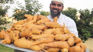 Brinjal bajji recipe  whole baingan bajji for kids  Nawabs kitchen [upl. by Boj]