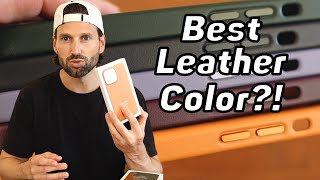 iPhone 13 and iPhone 13 Pro LEATHER CASE REVIEW What is the BEST COLOR [upl. by Hartzell]