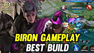 HOK  BIRON GAMEPLAY  BEST BUILD  HONOR OF KINGS [upl. by Trevethick]