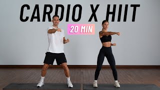 20 MIN CARDIO HIIT WORKOUT  ALL STANDING  Full Body No Equipment No Repeats [upl. by Acillegna]