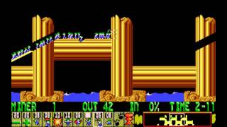 Lemmings PC  Level 30 Tricky The Crankshaft [upl. by Astred]