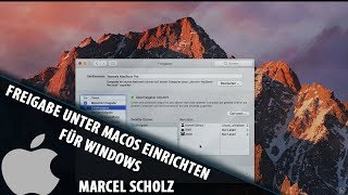 Dateifreigabe von Mac zu Windows  macOS Tutorial  Marcel Scholz [upl. by Matt]