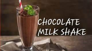 Chocolate Milk Shake  How to make Kids Favourite Chocolate Shake  Cafe Style Chocolate Milkshake [upl. by Henleigh166]