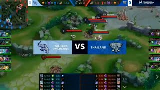 ROV AWC 2019 THAILANDWC VS THAILAND เกมส์แรก [upl. by Nreval]