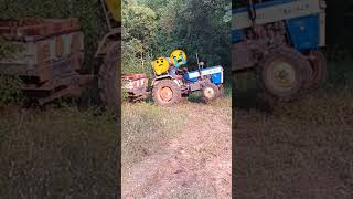 Fully Loaded Swaraj tractor stunt😭tractorgadi shortvideo [upl. by Nerred]