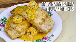 CORVINA EN SALSA DE CAMARONES [upl. by Zeba]