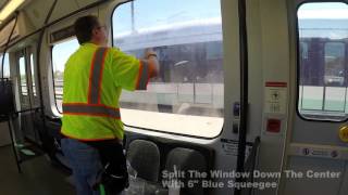 Glass Shield Installation Training Video For Train Window By Graffiti Shield [upl. by Nylodnewg20]