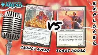 MTGA Magic The Gathering Arena – EXPLORER Bo1 – Orzhov Auras VS Boros Aggro [upl. by Amaj364]