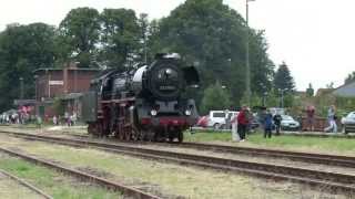 Dampflok 03 2155 auf der Kaiserbahn Hagenow  Zarrentin am 17082013 [upl. by Laeno]