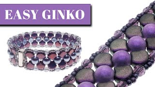 Easy Ginko Bead Bracelet Tutorial [upl. by Ertnod]