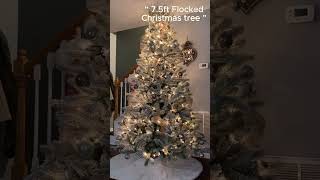 How to decorate 75ft Flocked Christmas tree  christmas christmasdecoration makingchristmas [upl. by Stearn513]