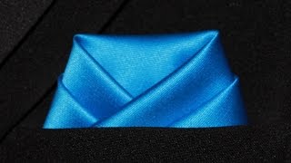 How To Fold a Pocket Square Scallop Fold [upl. by Reace]