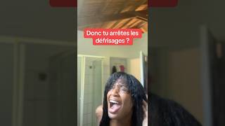 Bye le défrisage afro transitioncapillaire curlyhair cheveuxcrepus cheveuxbouclés [upl. by Dine]