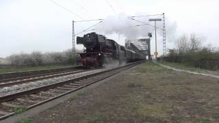 Dampflok 23 042 Nibelungen Express Worms 06April 2012 Karfreitag [upl. by Millar]