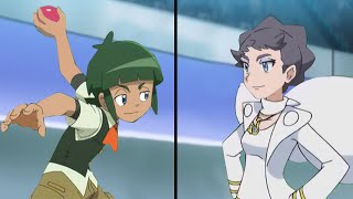 Pokemon Characters Battle Sawyer Vs Diantha Kalos League Rematch [upl. by Bennink]