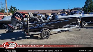 2024 Xpress H18 Bass Boat black wblue Seadek Yamaha Vmax 115 SHO F amp S Yamaha Hanover PA [upl. by Cleave282]