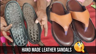 Hand Made Leather Sandals By Raz Restorations [upl. by Atnauqahs]