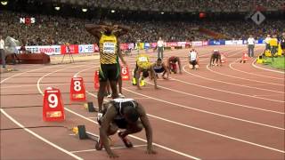 Usain Bolt VS Justin Gatlin 200m Final 2015 [upl. by Kina624]